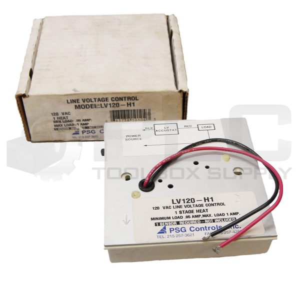NEW PSG CONTROLS LV120-H1 LINE VOLTAGE CONTROL 120VAC 0.5-1A 1 HEAT
