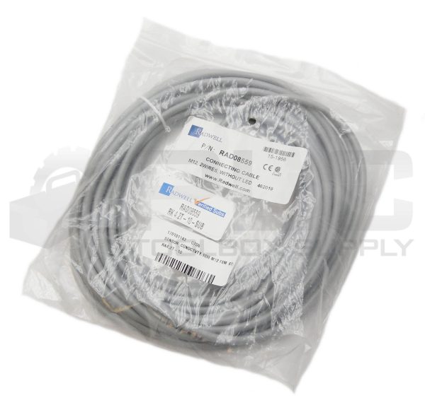 NEW RADWELL RK4.2T-10-SUB CONNECTING CABLES M12 2 WIRE W/O LED RK4.2T-10