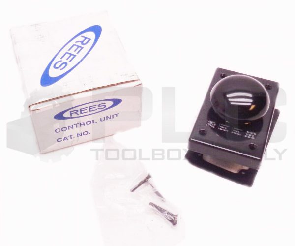 NEW REES 02911-001 MUSHROOM PLUNGER SWITCH 2-1/4" BLACK METAL A600 AC15