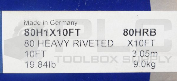 NEW RENOLD 80HRB 80 HEAVY RIVETED ROLLER CHAIN 10' - Image 5