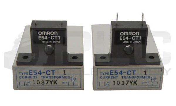 LOT OF 2 NEW OMRON E54-CT1 CURRENT TRANSFORMER 50A