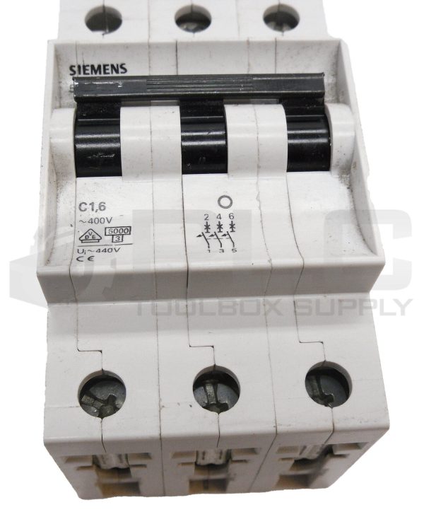LOT OF 2 SIEMENS 5SX23C16 CIRCUIT BREAKER 400V 480VAC - Image 3