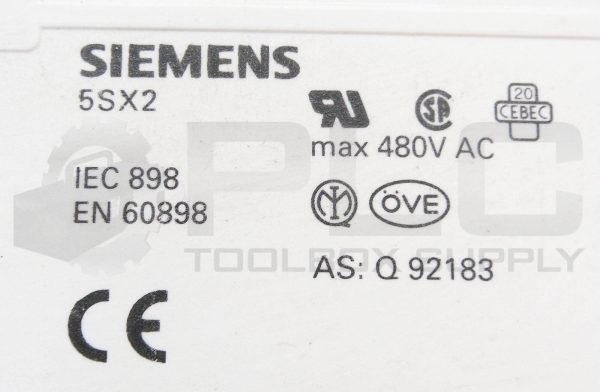 LOT OF 2 SIEMENS 5SX23C16 CIRCUIT BREAKER 400V 480VAC - Image 6