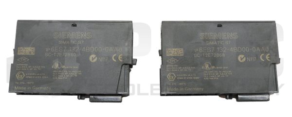 LOT OF 2 SIEMENS 6ES7 132-4BD00-0AA0 SIMATIC OUTPUT MODULE 6ES7132-4BD00-0AA0