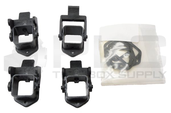 LOT OF 4 NEW HARTING PC-GF20 SHROUD RECEPTACLE PLASTIC