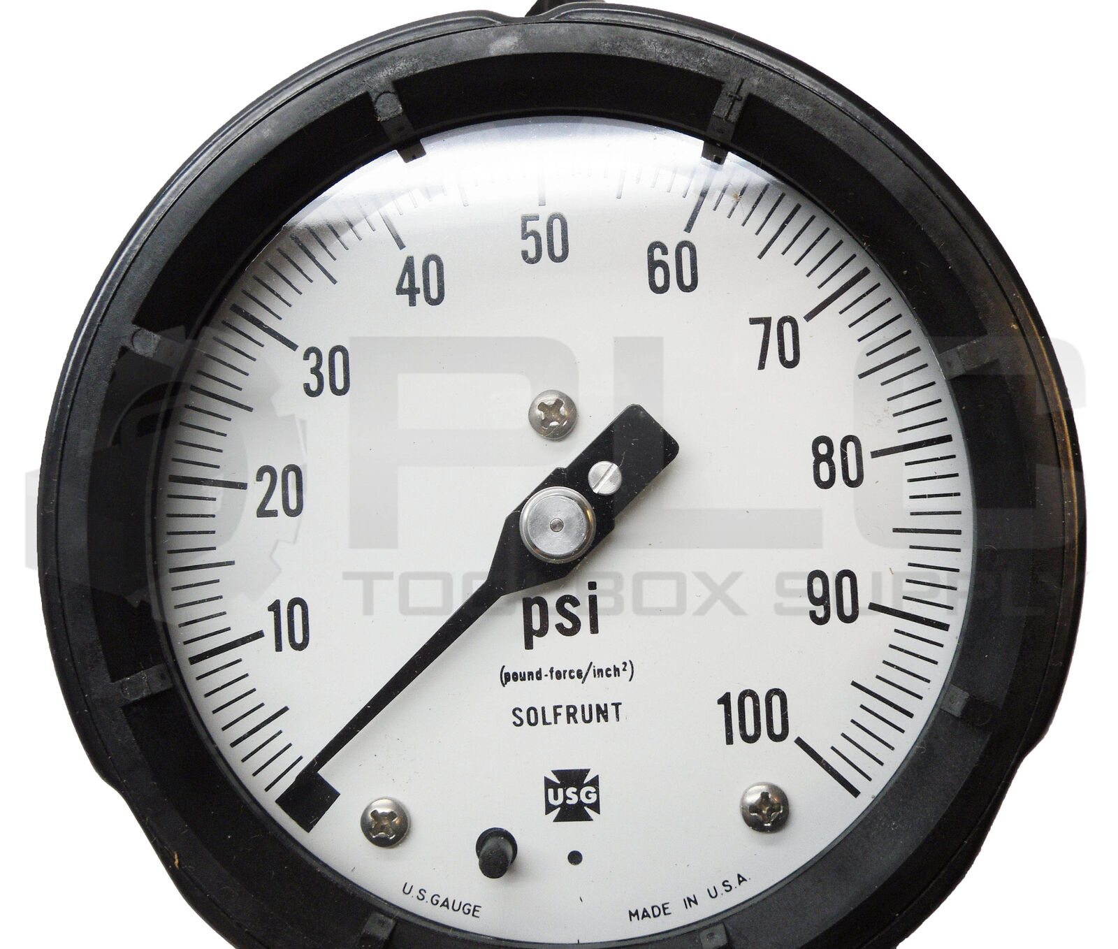 NEW AMETEK 1981 PRESSURE GAUGE 100PSI 41/2" 1/2"ANPT *READ* PLC