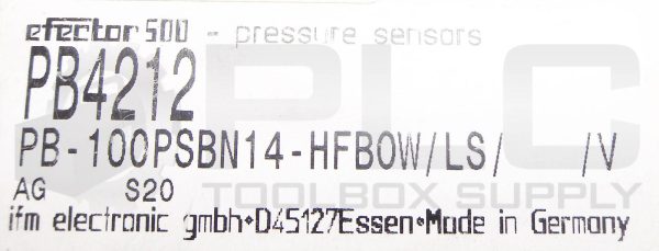 NEW EFECTOR 500 PB4212 PRESSURE SENSOR - Image 6