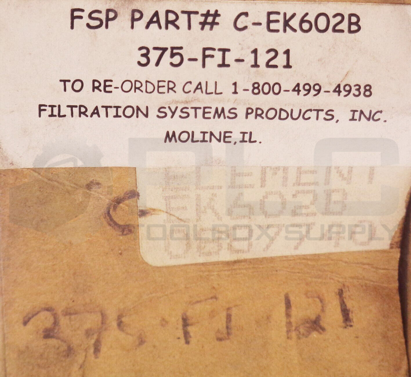 NEW FILTRATION SYSTEMS PRODUCTS C-EK602B FILTER ELEMENT KIT *READ* - Image 5