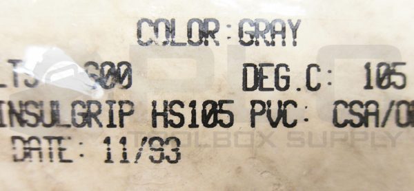 NEW INSUL-TAB HS105 GRAY SHRINK TUBE TUBING 600V  APPROX 175FT & 90FT *READ* - Image 6