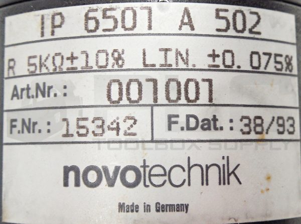 NEW NOVOTECHNIK IP 6501 A 502 ROTARY SENSOR IP6501 A502 - Image 5