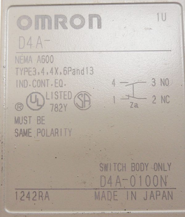 NEW OMRON D4A-0100N LIMIT SWITCH BODY - Image 5