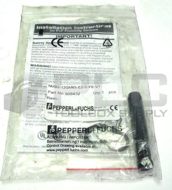 NEW PEPPERL+FUCHS NMB2-12GM65-E2-C-FE-V1 908432 INDUCTIVE SENSOR
