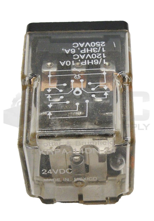 NEW POTTER & BRUMFIELD KRPA-14DN-24 RELAY 1/6HP 10A 120VAC 24VDC 3413 - Image 3