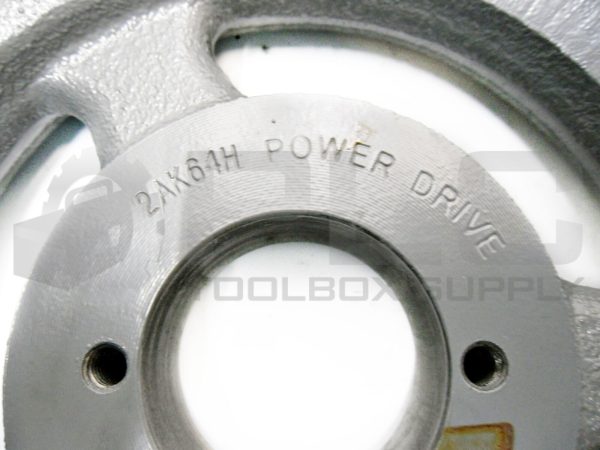 NEW POWER DRIVE 2AK64H 2 GROOVE SHEAVE PULLEY ID: 1-5/8" OD: 6-1/4" - Image 4