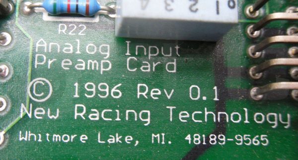 NEW RACING TECHNOLOGY 1996 REV 0.1 ANALOG INPUT PREAMP CARD *READ* - Image 6