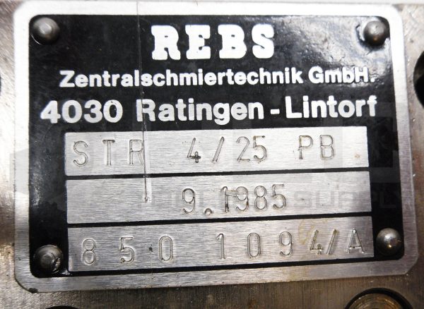 NEW REBS 9.1985 MANIFOLD BLOCK STR 4/25PB 8501094/A *READ* - Image 5