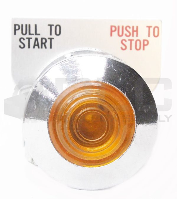 NEW REES 40732 B NC HD PUSH BUTTON ASSY. 600V ORANGE PUSH/PULL 407146 P NC - Image 3