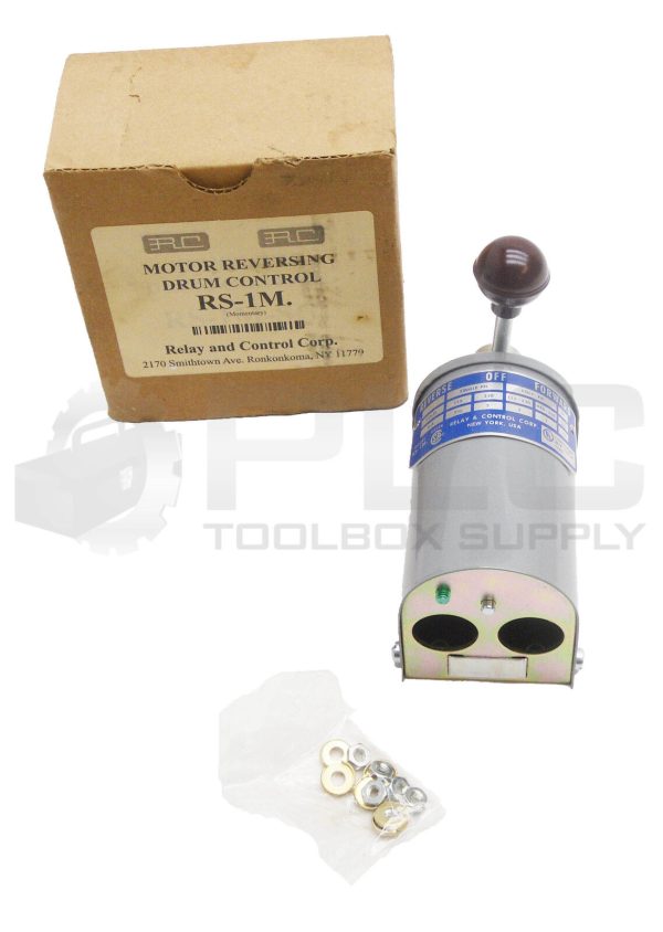NEW RELAY & CONTROL CORP RS-1M MOTOR REVERSING DRUM CONTROL 115-230V 2HP