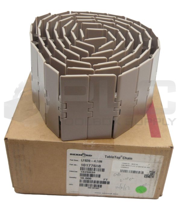 NEW REXNORD 10177688 TABLE TOP CHAIN  APPROX 10FT