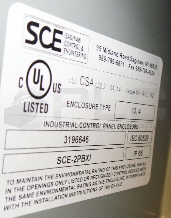 NEW SCE SCE-2PBXI ENCLOSURE TYPE 12, 4 - Image 6