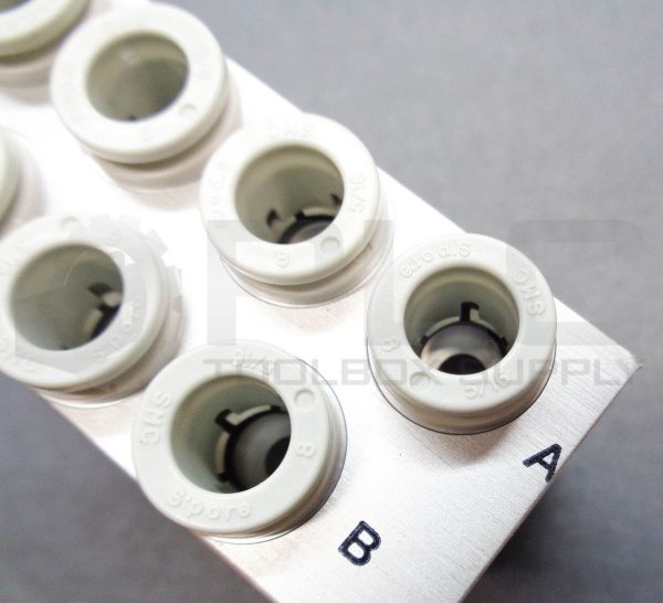 NEW SMC SS5Y-41-04-C8 BASE MOUNT MANIFOLD w/8 - 5/16" PUSH CONNECT PORTS *READ* - Image 6