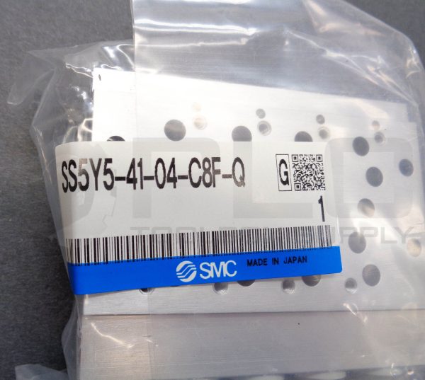 NEW SMC SS5Y5-41-04-C8F-Q BASE MOUNT MANIFOLD w/8 - 5/16" PUSH CONNECT PORTS - Image 4