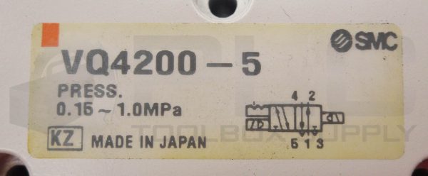 NEW SMC VQ4200-5 SOLENOID VALVE PRESS. 0.15~1.0MPA *READ* - Image 6