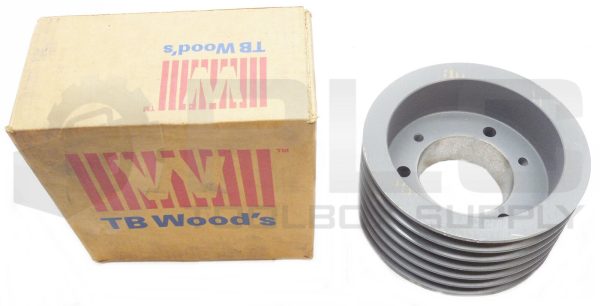 NEW TB WOODS 5V856 PULLEY 5 V-GROOVE 5V8.5X6-E