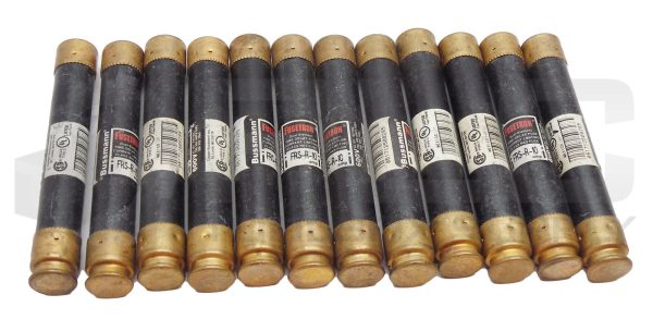 LOT OF 12 NEW BUSSMANN FRS-R-10 FUSETRON FUSE DUAL ELEMENT TIME DELAY CLASS RK5