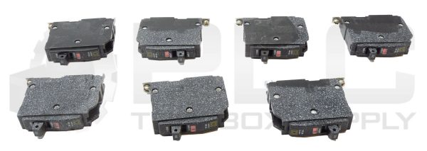 LOT OF 7 SQUARE D DP-4075 CIRCUIT BREAKER 20A 120/240V 10KA