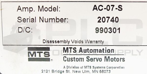 MTS SYSTEMS AC-07-S SERVO MODULE - Image 6