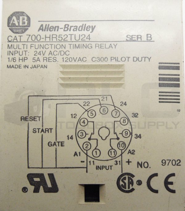 NEW ALLEN BRADLEY 700-HR52TU24 /B MULTI-FUNCTION TIMING RELAY 700HR52TU24 - Image 6