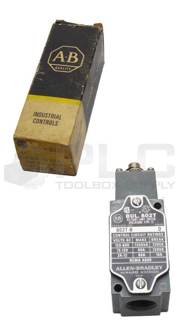NEW ALLEN BRADLEY 802T-B SER D OILTIGHT LIMIT SWITCH NSMP