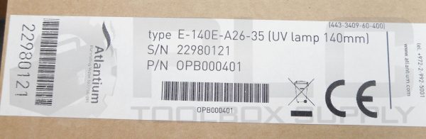 NEW ATLANTIUM E-140E-A26-35 UV FLUORESCENT LAMP OPB000401 - Image 5