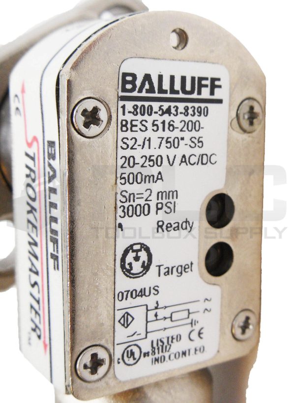 NEW BALLUFF BES 516-200-S2/1.750"-S5 STROKEMASTER INDUCTION SENSOR - Image 5