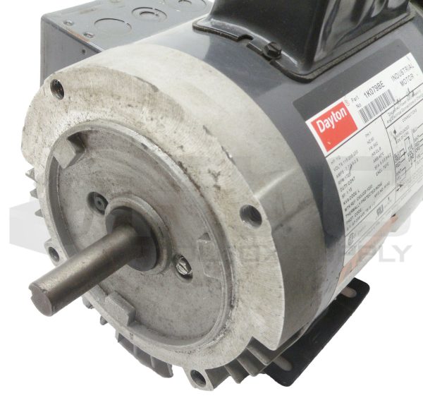 NEW DAYTON 1K079BE INDUSTRIAL MOTOR 1/2HP 1725RPM FR: 56C *READ* - Image 3
