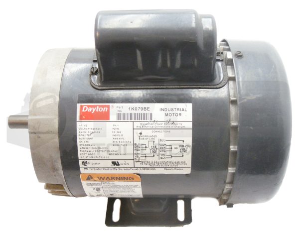 NEW DAYTON 1K079BE INDUSTRIAL MOTOR 1/2HP 1725RPM FR: 56C *READ*
