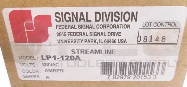 NEW FEDERAL SIGNAL LP1-120A /A STROBE AMBER 120VAC 50/60HZ .06A - Image 7