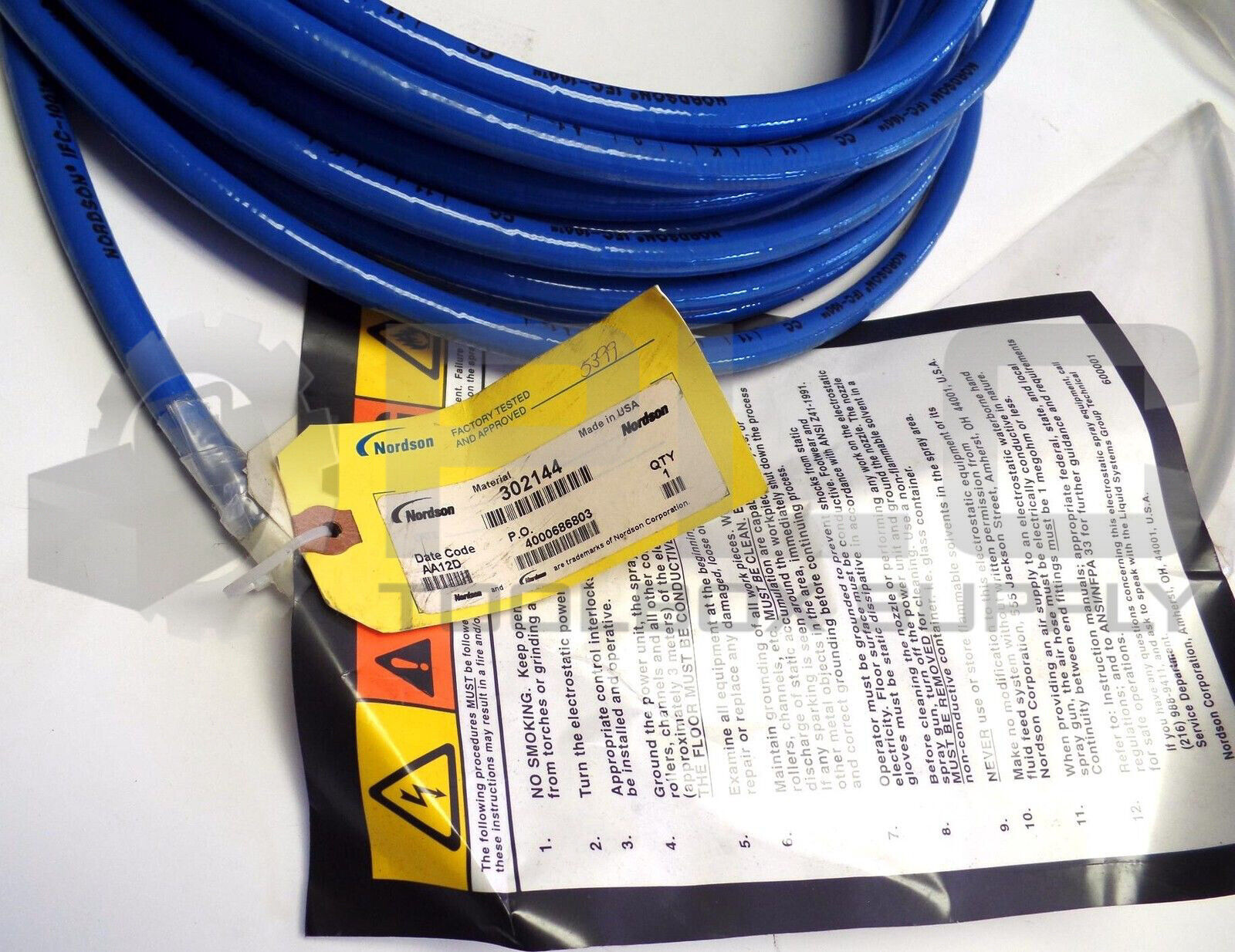 NEW NORDSON IFC100 ELECTROSTATIC CABLE EPS8 AND EPS8/C1 PLC Toolbox