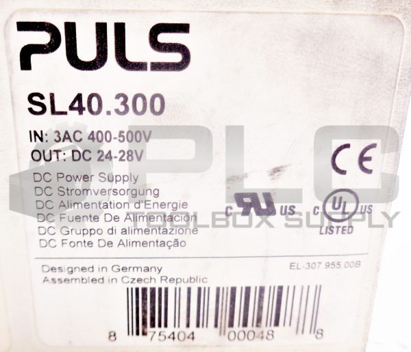 NEW PULS SL40.300 POWER SUPPLY 400-500V 3A INPUT 24VDC 40A OUTPUT - Image 5