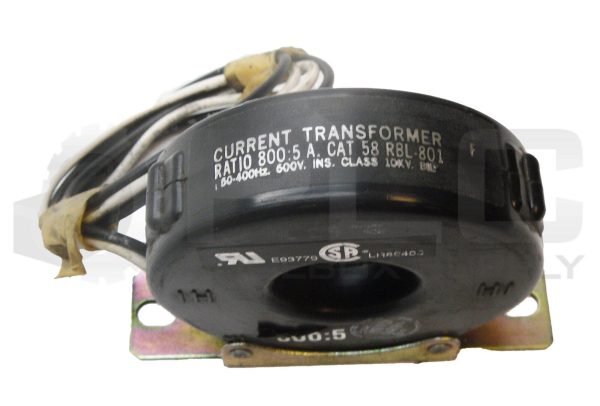 NEW RAM METER 58 RBL-801 CURRENT TRANSFORMER 50-400HZ 600V 800:5A