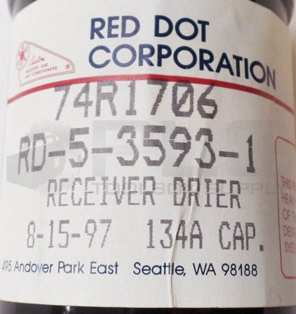 NEW RED DOT RD-5-3593-1 RECEIVER DRIER 134A 74R1706 - Image 6