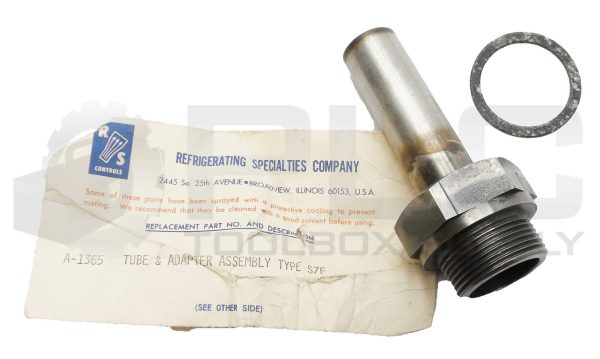 NEW REFRIGERATING SPECIALTIES CO. A-1365 TUBE & ADAPTER ASSY. TYPE S7F