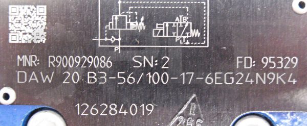 NEW REXROTH DAW 20 B3-56/100-17-6EG24N9K4 VALVE R900929086 - Image 8