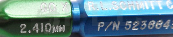 NEW R.L. SCHMIDT 5236643 MASTER PLUG PIN GAGE GO PD 2.140MM NOGO PD 2.590MM - Image 4