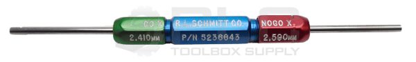 NEW R.L. SCHMIDT 5236643 MASTER PLUG PIN GAGE GO PD 2.140MM NOGO PD 2.590MM