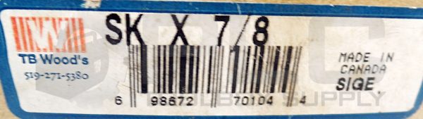 NEW TB WOODS SKX7/8 BUSHING, 7/8" BORE, SKX-7/8 - Image 4
