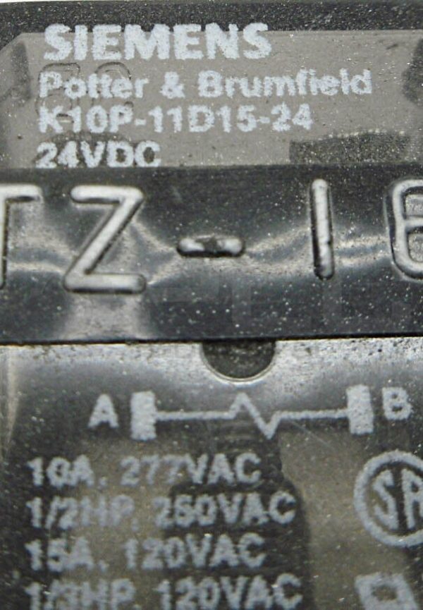 LOT OF 11 SIEMENS POTTER & BRUMIELD K10P-11D15-24 RELAY, 24VDC - Image 5