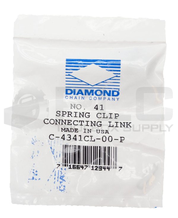 LOT OF 12 NEW DIAMOND C-4341CL-00-P SPING CLIP CONNECTING LINK NO. 41 - Image 4
