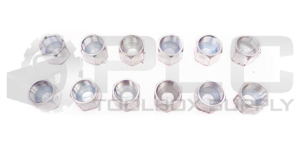 LOT OF 12 NEW END CAP FITTING 13/16" ID FEMALE THREAD